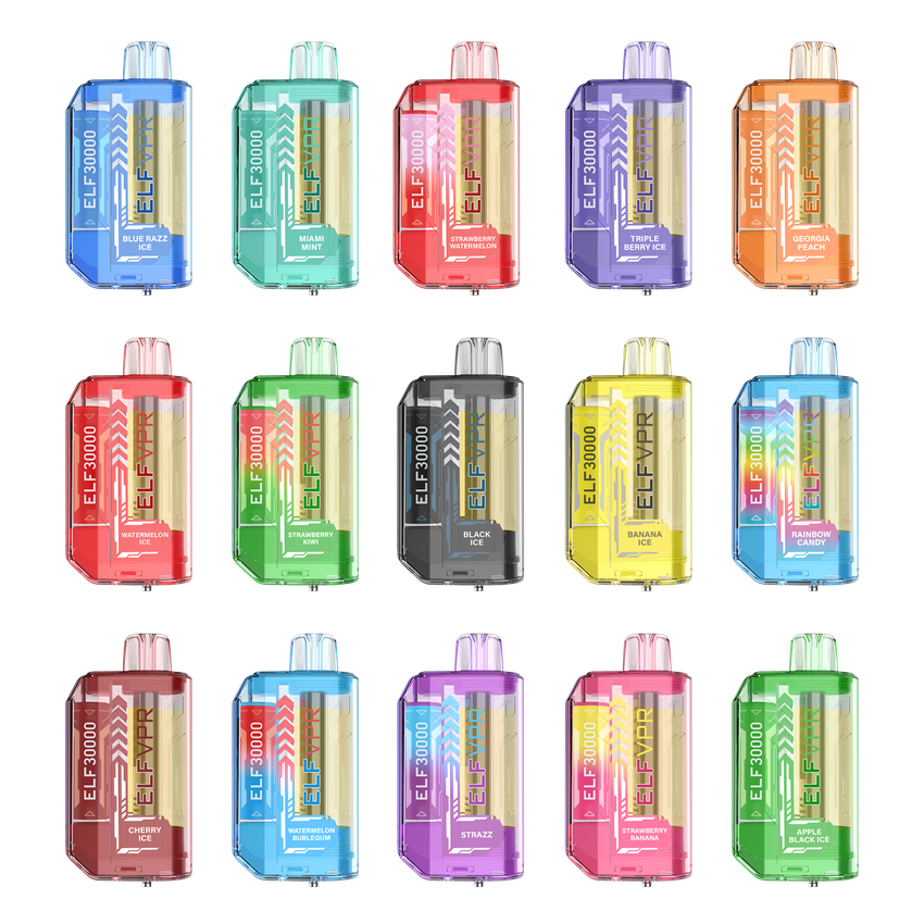 ELF VPR 30k Disposable Vape - Various Flavors - (5 Count Displays)